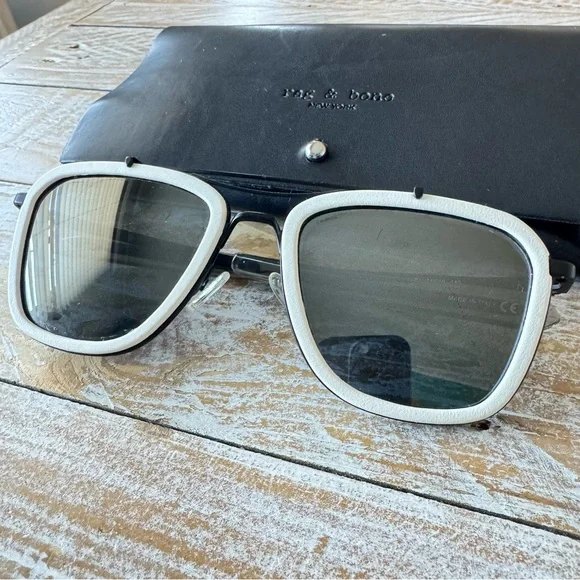 ?️Rag & Bone Phantom Leather Wrapped Sunglasses?️